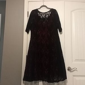 Kiyonna Dress with lace overlay
